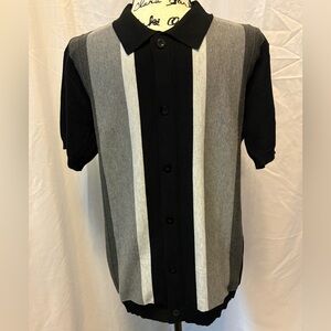 Men's V-Neck Sweater in Charcoal